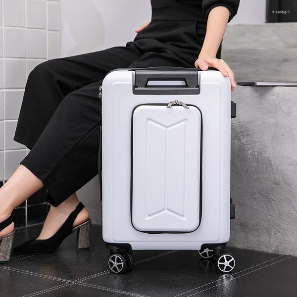 Koffer XZAN Reiseanzug Rollgepäck Rad Trolley Damen Mode Box Herren Koffer mit Laptoptasche 20/24 Zoll Handgepäck