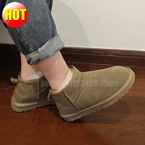 Austrália clássico ugge mini meia botas plataforma chinelos funkette disquette mulheres designer de moda inverno interior camurça lã senhoras casa quente tornozelo botas