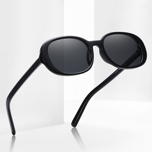 Sonnenbrille 2023 Trend Oval TR Rahmen Polarisierte Gläser Verschiedene Straßenfotografie für Männer und Frauen Universal Sunshade UV400