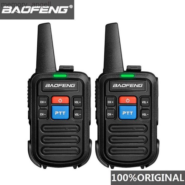 Walkie Talkie 2 pezzi Baofeng bf-c50 Mini walkie talkie per bambini Radioamatore portatile Comunicador UHF PTT Woki Toki Pratico ricetrasmettitore HF radio bidirezionale HKD230922