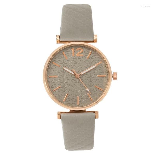 Relógios de pulso relógios femininos moda pulseira de couro quartzo simples senhoras presente relógio relojes para mujer gota