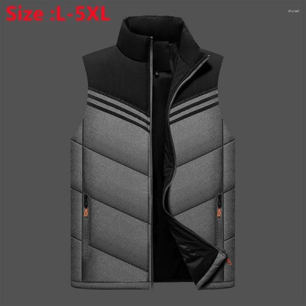 Gilet da uomo 2023 Caldo Gilet di Spessore Giubbotti Senza Maniche Autunno Inverno Uomo Homme Casual Nero Addensare Gilet Per L'abbigliamento