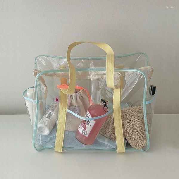 Borse da sera Borsa a tracolla in gelatina da donna in PVC trasparente Moda estiva Borsa da spiaggia per donna Borse da viaggio impermeabili per vacanze al mare