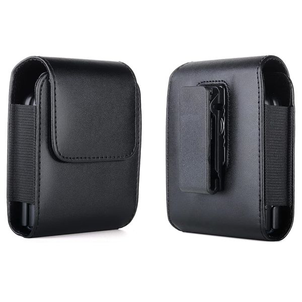 Capa de coldre para cinto de telefone flip para Samsung Galaxy Z Flip 3/Z Flip 4/Z Flip 5 Capa de couro para cinto de celular com clipe para cinto e bolsa de transporte para cintura