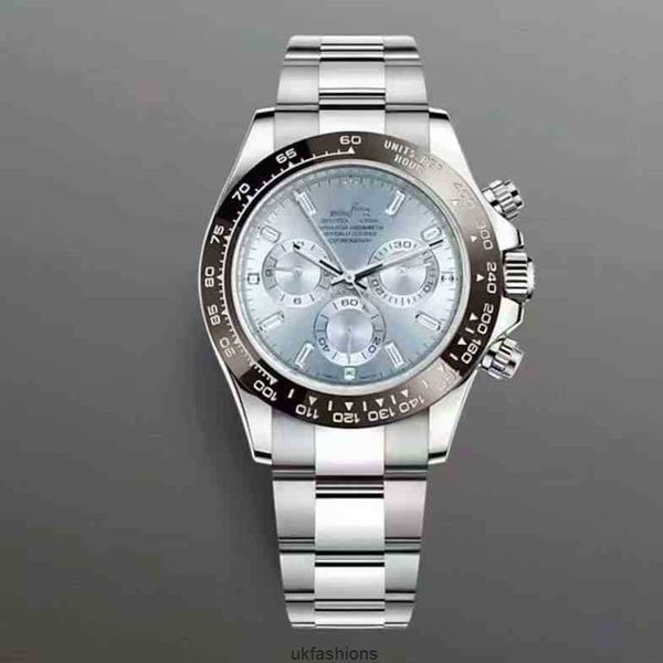Authentische Luxus-Armbanduhren von Rolaxs SUPERCLONE Datejust RO Es 4130 3k n c Datum 7750 9001 Aaaaa Luxus-Herren-Mechanische Uhr Ditongna Three Eye Six Needle Steel B HBFQ