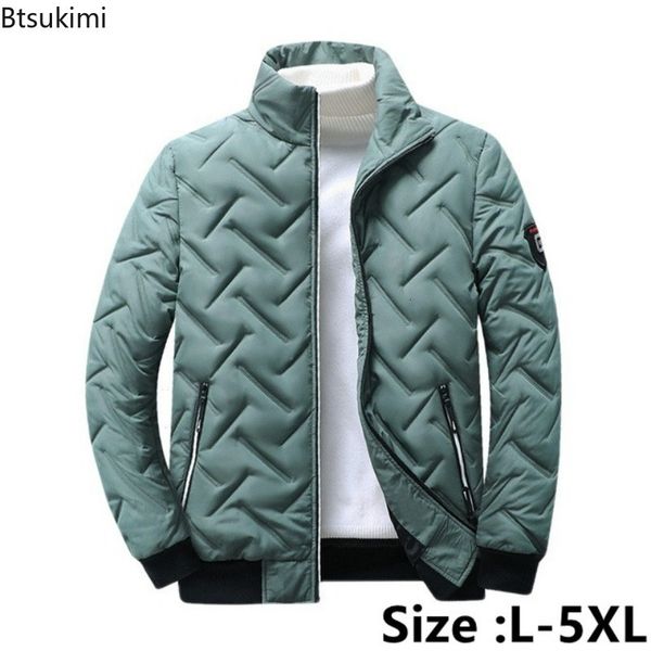 Homens para baixo parkas 2023 outono inverno jaqueta masculina algodão acolchoado coreano streetwear casual moda roupas masculinas casacos quentes 5xl 230922