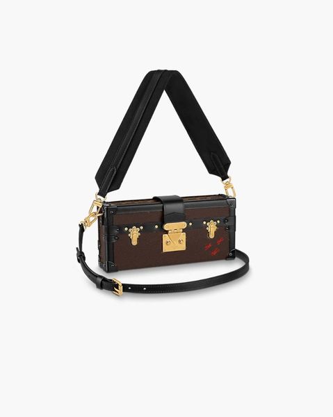 10A M46120 Petite Malle East We st Luxurys borse firmate uomo donna borsa tela stampa goffrata pelle di vitello Catena scatola tracolla tracolla borsa pochette