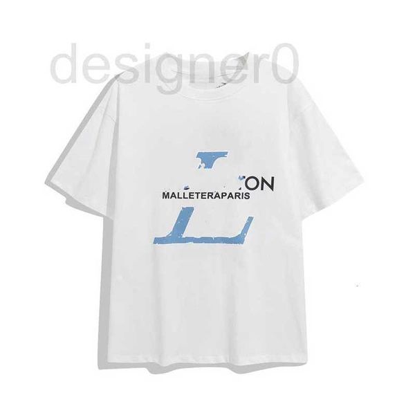 Tasarımcı Moda Erkekler T-Shirt 2023 Erkek Tişört Retro Dekorasyon Pamuk Yumuşak Kırışıklık Karşıtı Mektup Baskı Gündelik Çift Kısa Kollu 020-09 70L1