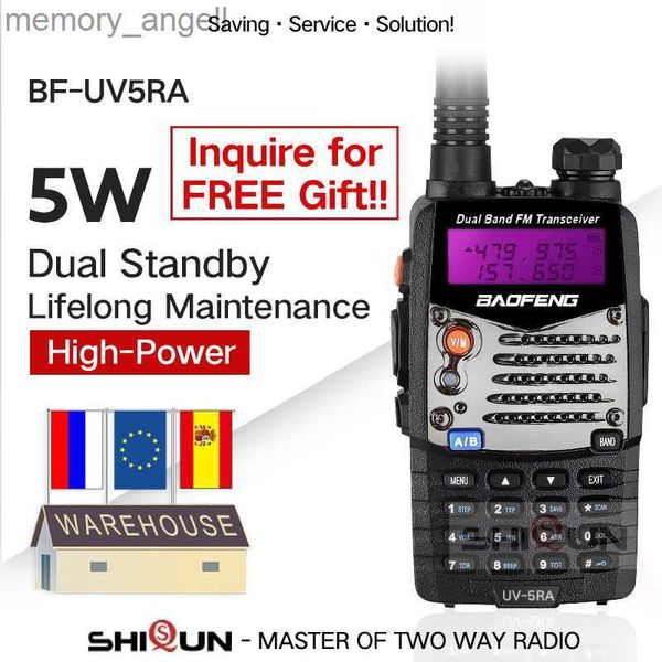 Walkie Talkie Walkie Talkie Baofeng UV-5RA Radio CB portatile UV5RA Dual 136-174 MHz 400-520 MHz UV 5RA per uso di sicurezza commerciale di Ham Hotel HKD230922