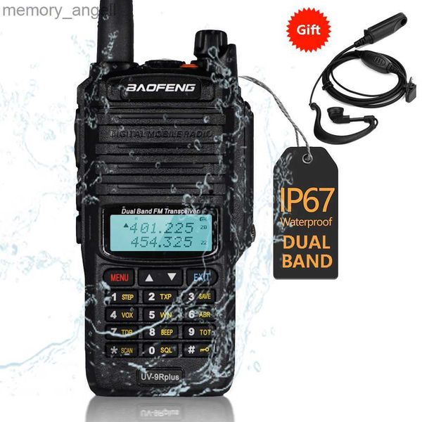 Walkie Talkie Baofeng UV-9R Plus Walkie Talkie impermeabile Ricetrasmettitore UHF / VHF Dual Band Radio bidirezionale Radioamatori portatili a lungo raggio HKD230922