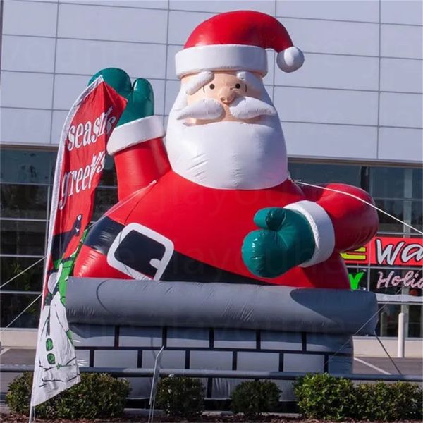 Açık Hava Oyunları Özelleştirilmiş Promosyon Şişirilebilir Noel Baba Baba Aktivite Modeli Karikatür Karakter Festivali Dekorasyon Reklamları