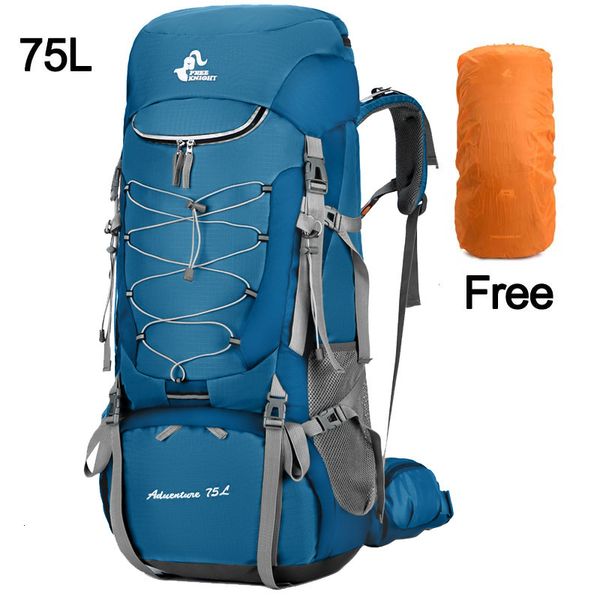 Outdoor-Taschen 75L Camping Rucksack Reise Sporttasche mit Regenschutz Klettern Bergsteigen Trekking Rucksack Wandern Schulter Männer 230922