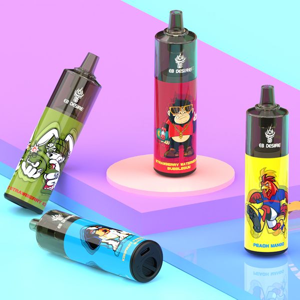 EB DESIRE Vaper Mega Puff 12000 Züge Vape Pen BC600 BC800 BC5000 BC12000 RM 7000 7K 9K 10K 12K Puff Einweg-Pod-Kartusche 550 mAh 20 ml Batterie Vapes Pods Stick-Stil