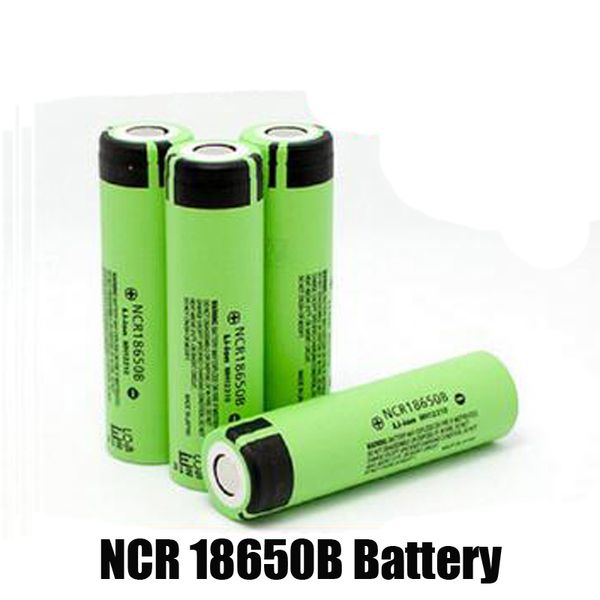 Batteria NCR18650B di alta qualità al 100% 3400mAh Cella di batterie ricaricabili agli ioni di litio NCR 18650 da 3,7 V NCR18650 per Panasonic Gree