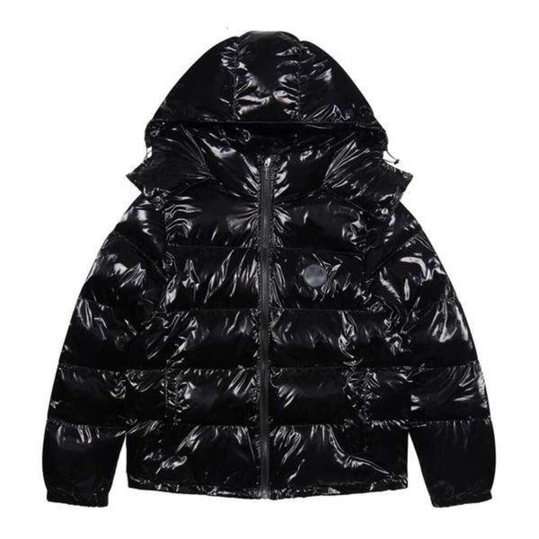 2023 Flut Herren Winter Warm Trapstar London Hoodie Abnehmbare Kapuze Daunenjacke Schwarz Rot Gestickter Briefmantel