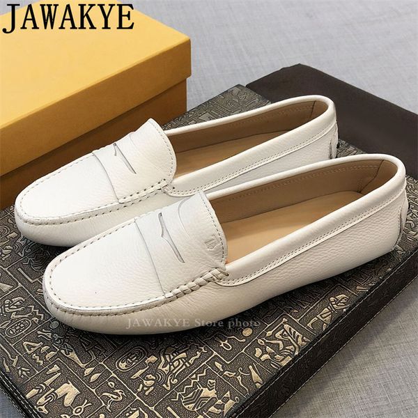 Лоферы платье Flat Женское летнее проскальзывание Doudou Casual Flat Flat Formal Business The Leather Walk Shoes Mujer 230922 150