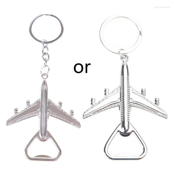 Schlüsselanhänger, einzigartiger Flugzeug-Schlüsselanhänger, Metall-Schlüsselanhänger mit Flaschenöffner, modischer Anhänger für Damen