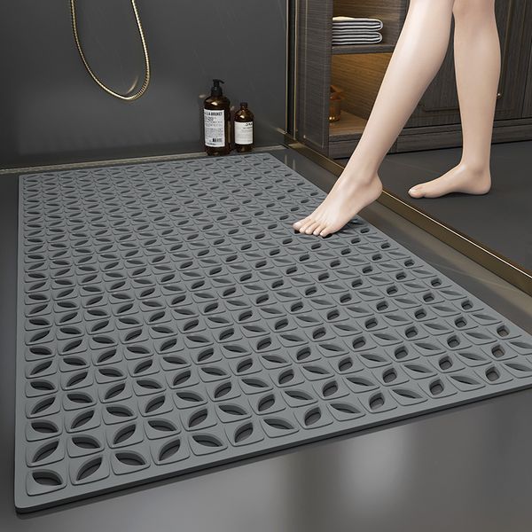 Tapetes de banho banheiro antiderrapante tapete de banho anti queda tapete de chão doméstico banheiro chuveiro banheiro pé tapete oco impermeável 230922