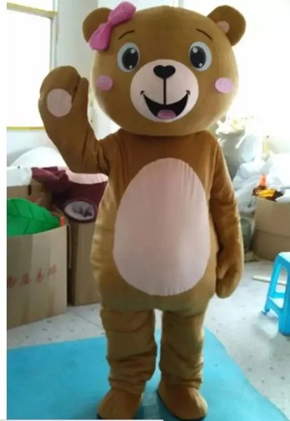 Costume da mascotte animale orso di Halloween Abiti fatti a mano Abiti da festa Abiti Abbigliamento Promozione pubblicitaria Carnevale