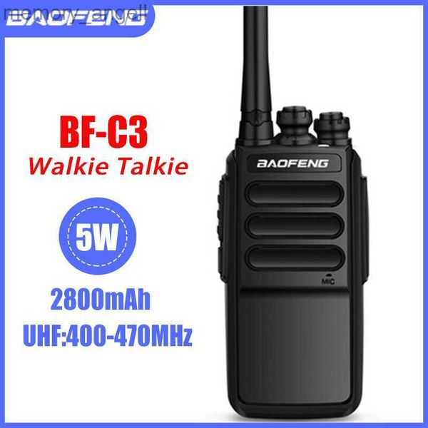 Рация BAOFENG Walkie Talkie BF-C3 Классическая двусторонняя радиосвязь 5 Вт 2800 мАч 400-470 МГц Портативная портативная радиостанция На открытом воздухе Гражданская безопасность отелей HKD230922