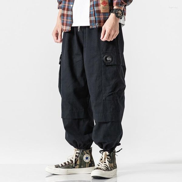 Pantaloni da uomo Primavera Autunno Pantaloni a gamba dritta Pantaloni da lavoro Pantaloni larghi Hip-hop Sport con travi Abiti maschili a gamba larga