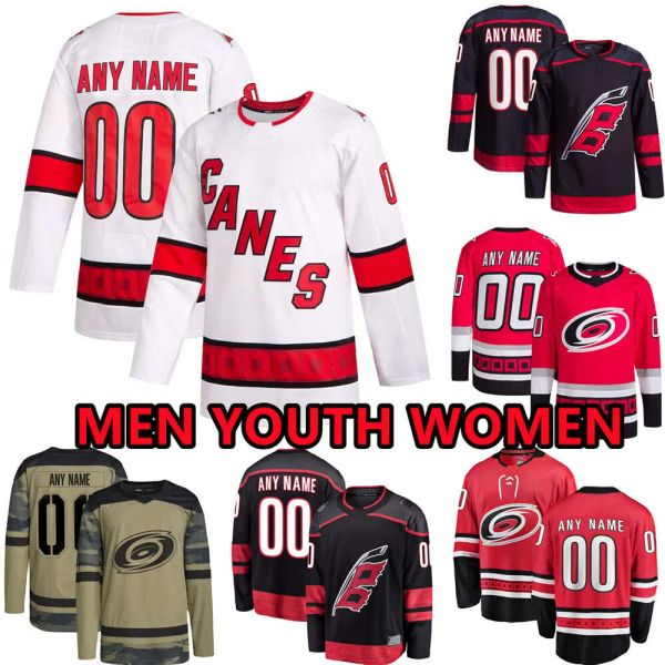 Maglie da hockey personalizzate Carolina MensHurricanes 82 Jesperi Kotkaniemi 48 Martinook 23 Stefan Noesen 67 Max Pacioretty 22 Brett Pesce Jesse Puljujarvi Slavin Stastny