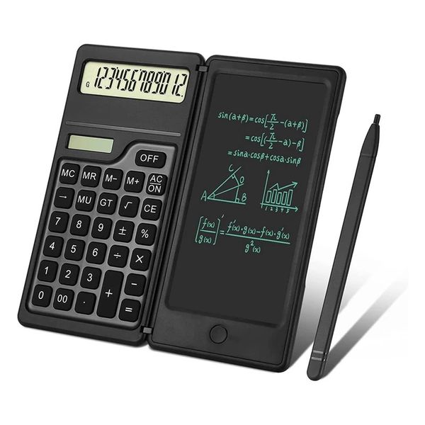 Taschenrechner 12-stelliger Tischrechner mit Standardfunktion, Solar- und Batterie-Dual-Power-faltbarer wissenschaftlicher Taschenrechner 230922