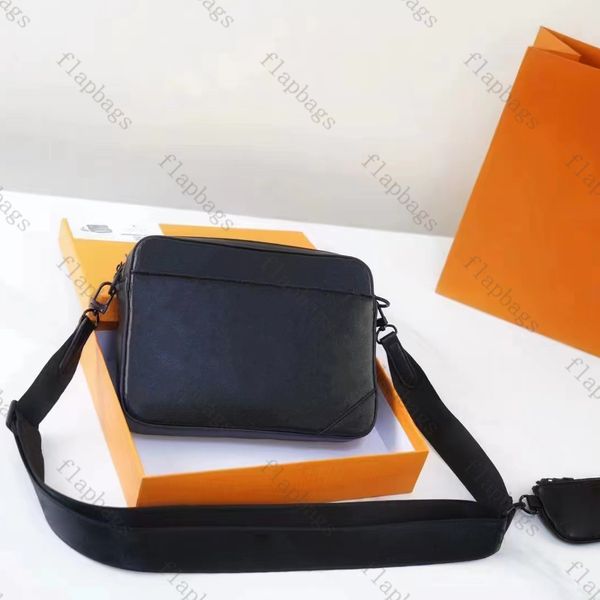 Duo Designer Messenger Bag Herren Umhängetaschen Herren schwarze Umhängetasche Reisetaschen Designer Damenhandtasche Nylonriemen Handtaschen Lederhandtasche mit Box