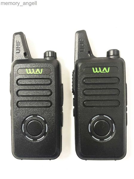 Walkie Talkie 2PCS WLN KD-C1 plus Mini Walkie Talkie UHF 400-470 MHz Schlanke Paketgröße Zweiwegradio HKD230922