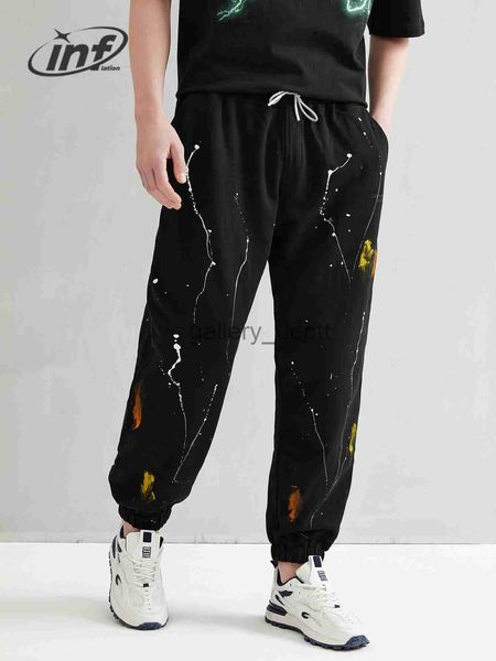 Männer Hosen INFLATION Splash Tinte Streetwear Sweatpant Männer Frühling Hip Hop Jogger Hosen Männliche Track Hosen J230922