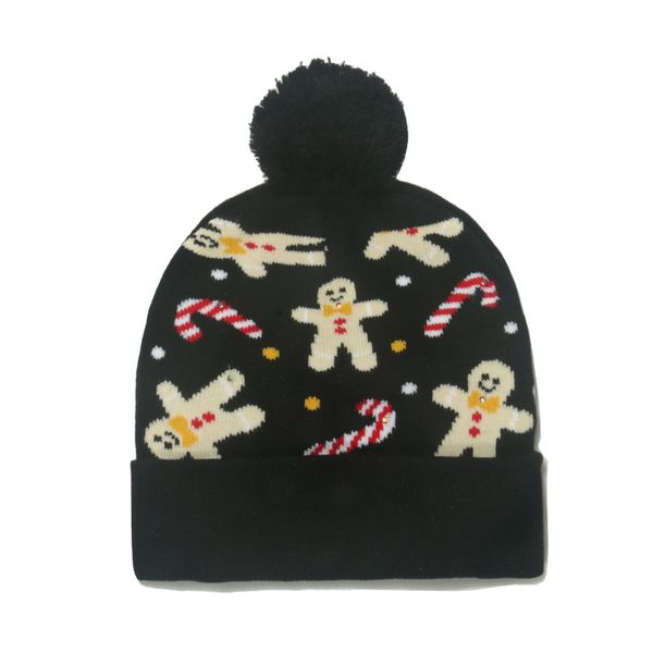 Cappello lavorato a maglia di Natale a LED per bambini Adulti Babbo Natale Pupazzo di neve Renna Alce Festival Cappelli Regali per feste di Natale Berretto Cappelli firmati Berretto da uomo e da donna q101