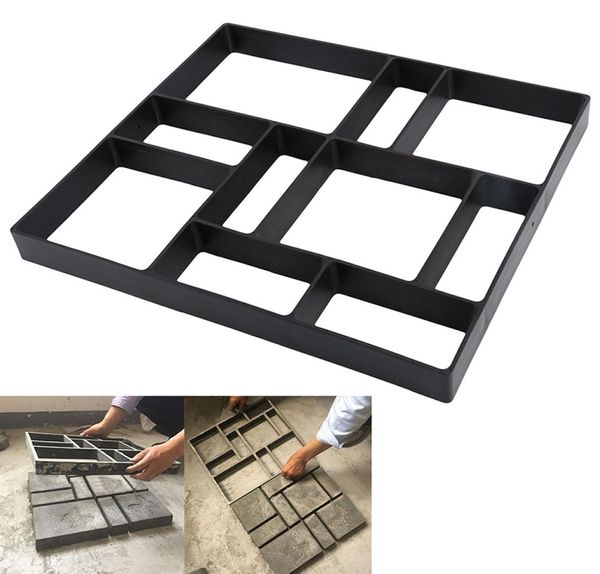 Stampo per pavimentazione Edifici da giardino Strumenti di decorazione Percorso fai da te Creazione di pavimentazioni in mattoni di cemento Strumento Vialetto Stepping Stone Block Maker Mould2996375