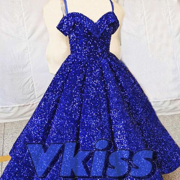 Бальные платья 2023 Vkiss, простое вечернее бальное платье с блестками, элегантное платье на тонких бретельках, Femme Vestidos De 15 Anos Quinceanera