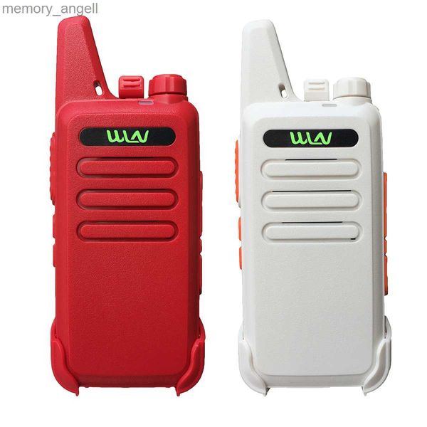 Walkie Talkie Mini Walkie Talkie Infantil PMR FRS İki Yönlü Radyo Uzun Menzilli Walkie-Talkies 2pcs Profesional C1E Hunting Cafe HKD230922 Taşınabilir Radyo