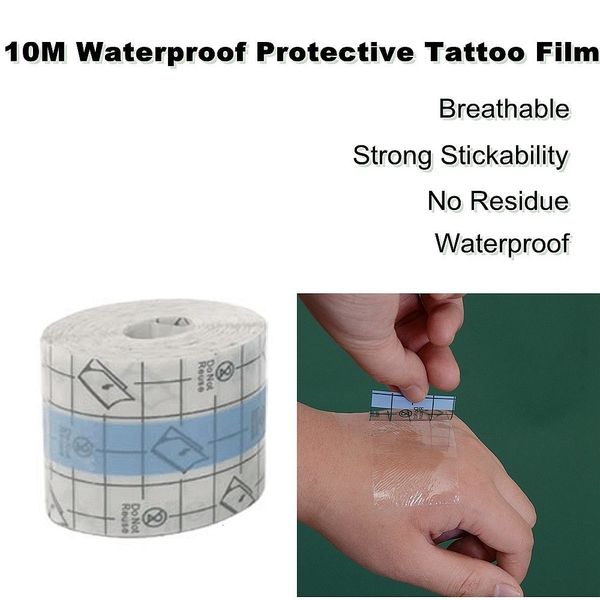 Altro Per l'igiene orale 10M Pellicola impermeabile per tatuaggi Protezione per la pelle Guarigione Bende adesive per tatuaggi Riparazione Aftercare Tool Wrap Roll 230921