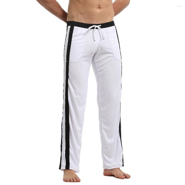 Herrenhose für Herren, ganzjährig, schnell trocknend, vertikal gestreift, Lounge, Fitnessstudio, Jogginghose, Jogger, schmale Hose, atmungsaktiv, Outdoor