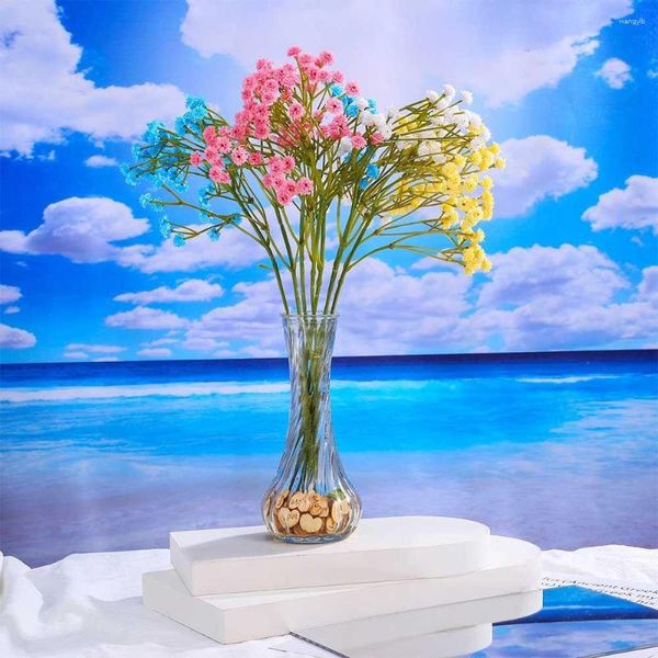 Dekorative Blumen Fake Lovely Party Decor Floral Baby Dried Artificial Bouquet Breath