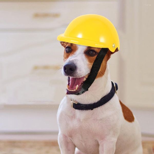 Cão vestuário chapéu de estimação brinquedo chapelaria segurança ao ar livre locomotiva dura protetora filhote de cachorro engraçado decorativo gato brinquedos de plástico