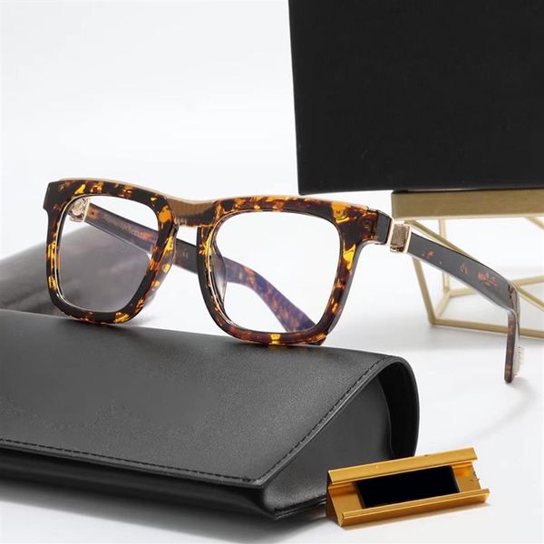 Designer óculos quadro de luxo óculos de sol quadros para homens mulheres minimalista ouro metal óculos claro lentes de vidro óculos búfalo ho233b