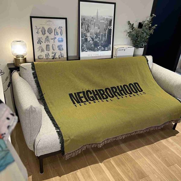 Одеяла Многоцелевое японское соседское зеленое уличное одеяло для кемпинга, пикника, дивана, кровати, украшения, пылезащитный чехол, одеяла, диван HKD230922