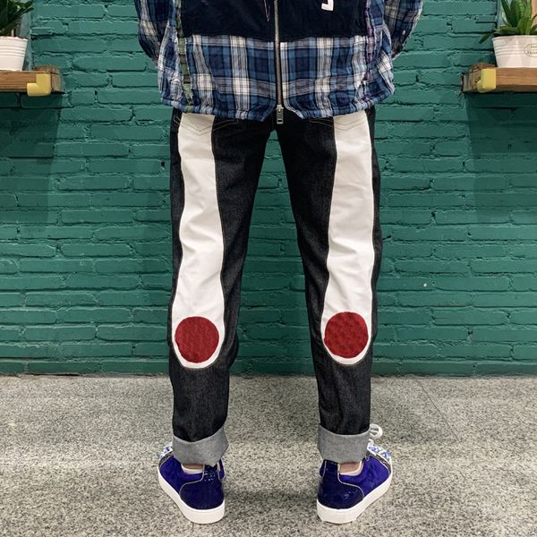 Inverno outono jeans moda homens mulheres streetwear casual sweatpants designers roxo jeans corredores calça longa hip hop calças retas top 2023 8 estilos