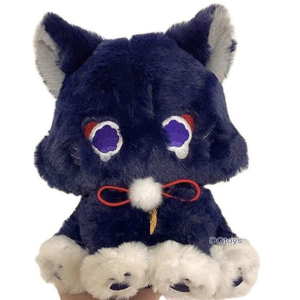 Plüschkissen Kissen Genshin Spiel Anime Figur Puppe Flauschige Katze Plüschtier Spielzeug Impact Wanderer Haustier Scaramouche Cosplay Maskottchen Geschenk für Kinder 230922