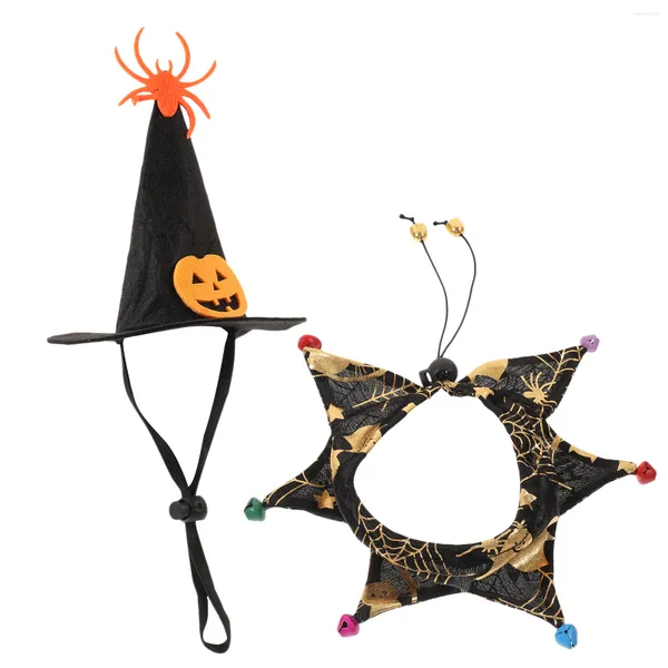 Costumi per gatti Costume Halloween Collare per animali domestici Cucciolo Cosplay Prop decorativo per cappelli di elementi