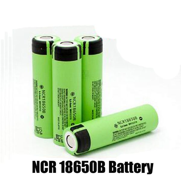 Batteria NCR18650B di alta qualità al 100% 3400mAh Batteria ricaricabile agli ioni di litio NCR 18650 da 3,7 V NCR18650 per UPS Panasonic Gree