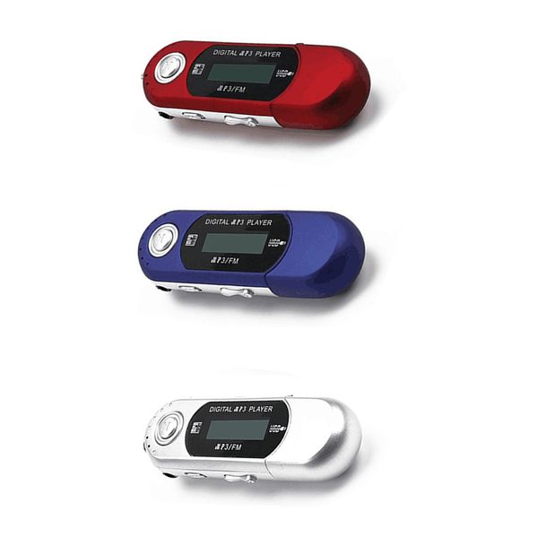 Lettori MP3 MP4 2 in 1 Mini lettore MP3 Supporto Scheda TF 32G USB 2 0 Piccola unità flash Lettore musicale LCD leggero con jack audio da 3,5 mm per Blu 230922