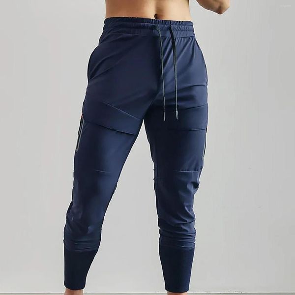 Herrenhose, schmal, lässig, Sport, Reißverschlusstasche für Mann, Stern-Glitzer, hohe Taille, offener Rücken, Overall