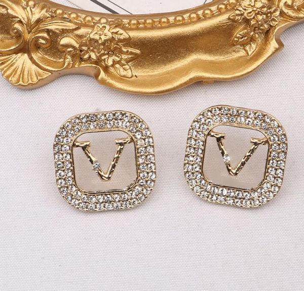 6 estilo de moda designer carta parafuso prisioneiro 18k banhado a ouro mulheres longas borlas balançar brinco geométrico diamante earloop mulheres jóias de casamento