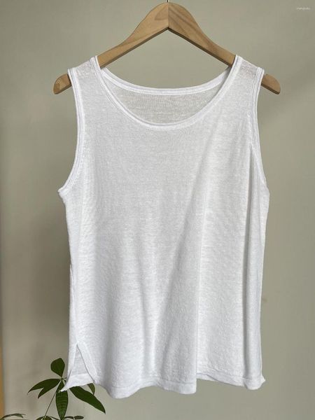 Damen Tanks Bambus Baumwolle Frauen Weste Lose Dünne O Hals Einfarbig Sommer Casual Grundlegende Koreanische Mode Leibchen Tank Tops weibliche