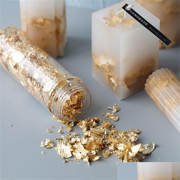 Velas ouro da vela 2g cera artesanal perfumada diy materiais mousse folha decoração fazendo suprimentos 220804 gota entrega home gar dherh