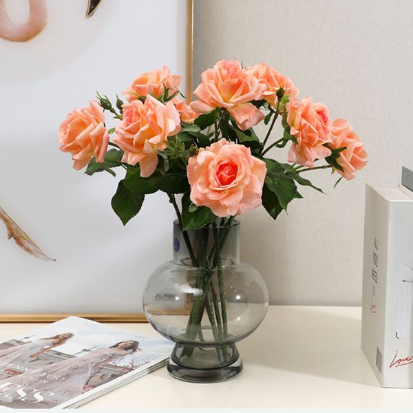 Faux Floral Hand feuchtigkeitsspendende Rose Simulation Blumen Home Dekoration Fotografie Requisiten Hand Bouquet